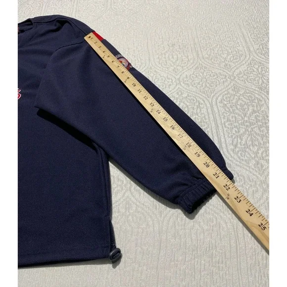 SPN Slo Pitch National Championship Pullover Jersey Navy Red Mens XL 1/4 Zip‎ - Picture 12 of 12